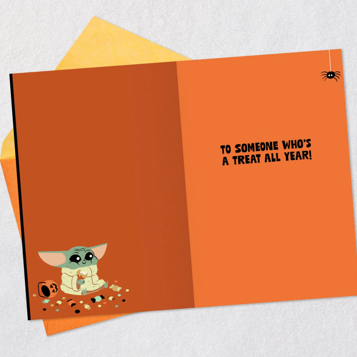 Star Wars: The Mandalorian™ Grogu™ and Ghosts Halloween Card