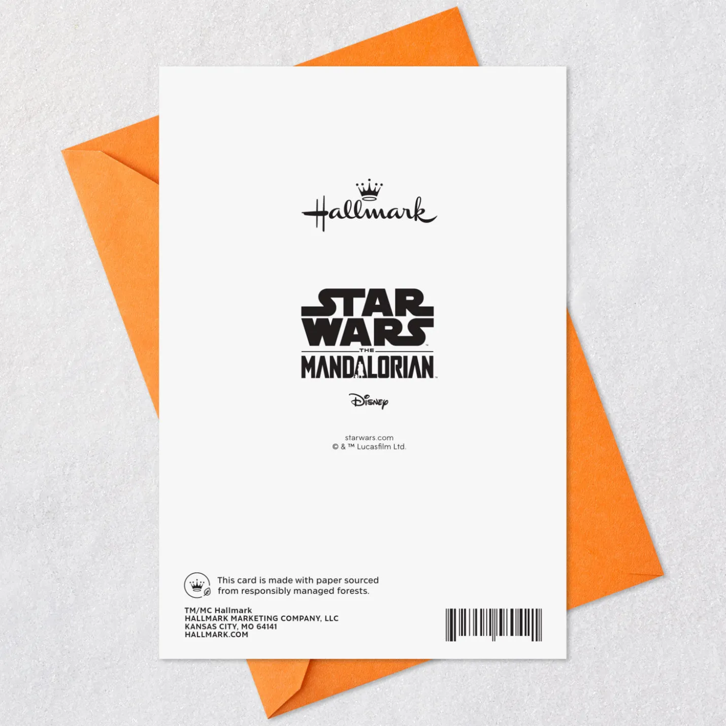Star Wars: The Mandalorian™ Grogu™ and Ghosts Halloween Card
