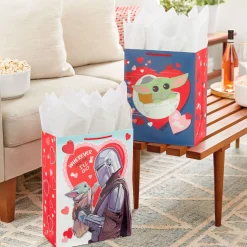 Star Wars: The Mandalorian™ 2-Pack Large and XL Valentine's Day Gift Bags