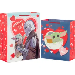 Star Wars: The Mandalorian™ 2-Pack Large and XL Valentine's Day Gift Bags