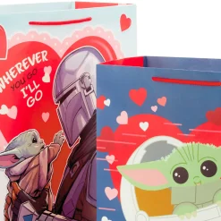 Star Wars: The Mandalorian™ 2-Pack Large and XL Valentine's Day Gift Bags