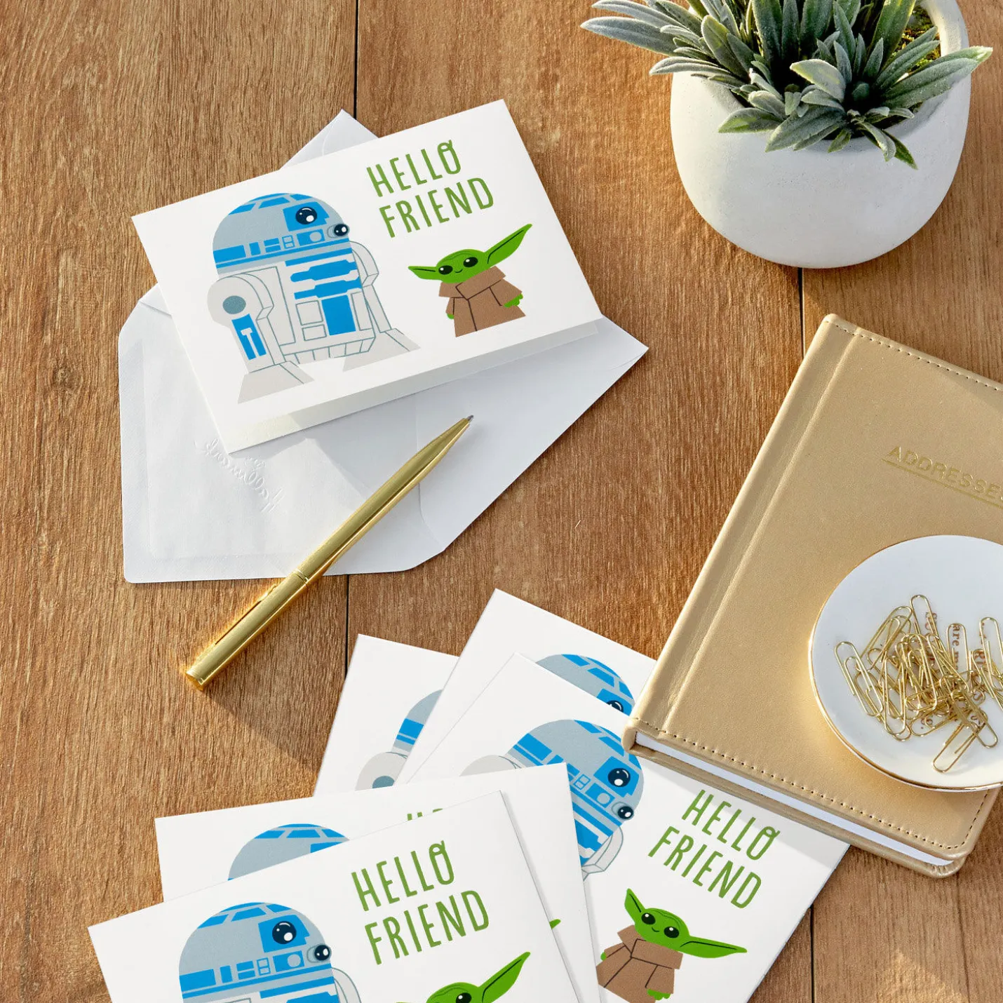 Star Wars: The Mandalorian™ R2-D2™ and Grogu™ Blank Notes, Pack of 10
