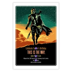 Star Wars: The Mandalorian™ This Is the Way Birthday Invitation