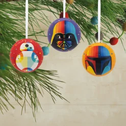 Star Wars™ Tin Ball Hallmark Ornaments, Set of 12