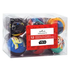 Star Wars™ Tin Ball Hallmark Ornaments, Set of 12