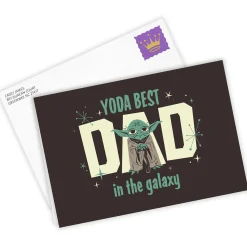 Star Wars™ Yoda™ Best Dad Custom Father's Day Card