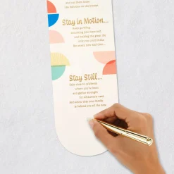Stay Open, Focused and Positive Birthday Card for Daughter