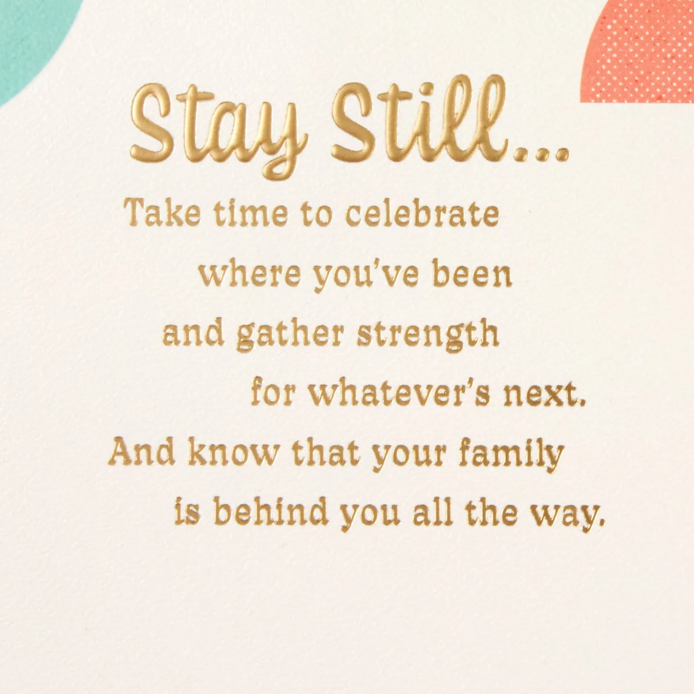 Stay Open, Focused and Positive Birthday Card for Daughter