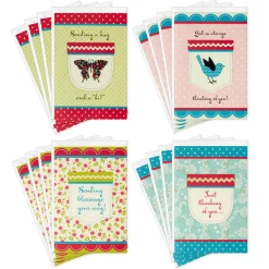 Stitched Pockets Religious Boxed Thinking of You Cards Assortment, Pack of 12