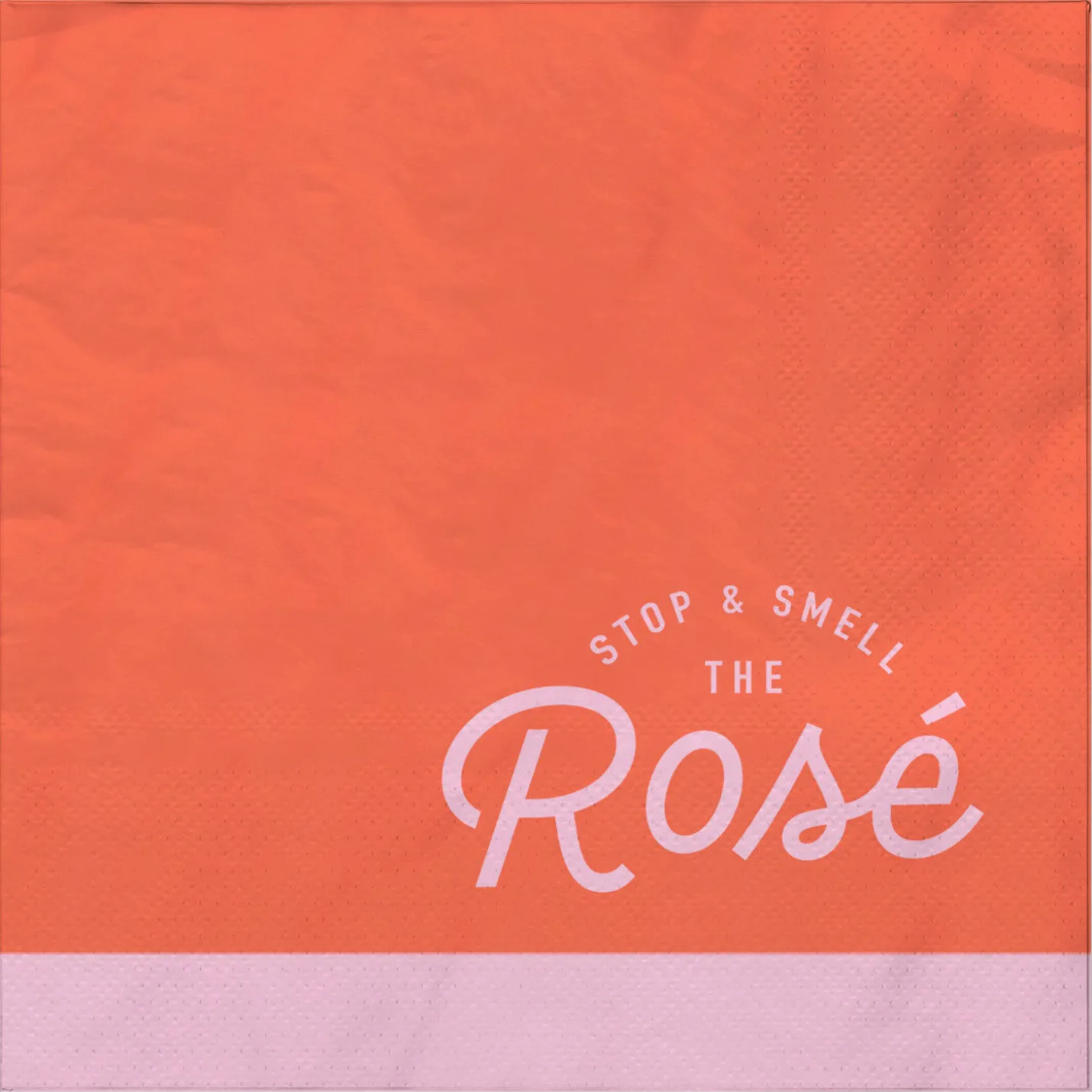 Stop and Smell the Rosé Cocktail Napkins, Pack of 20