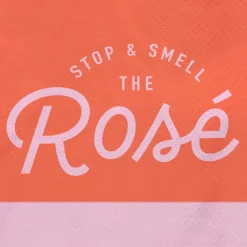 Stop and Smell the Rosé Cocktail Napkins, Pack of 20
