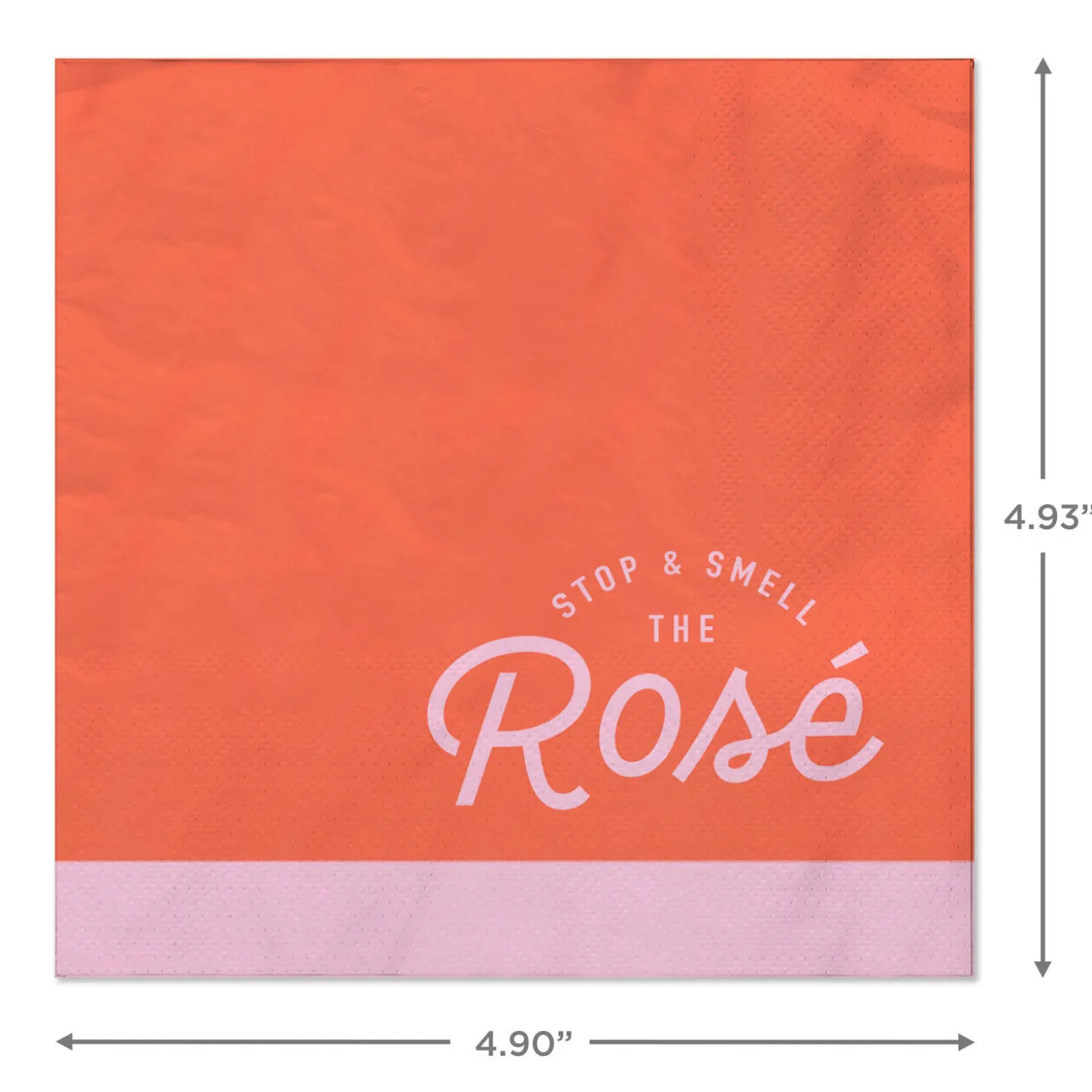 Stop and Smell the Rosé Cocktail Napkins, Pack of 20