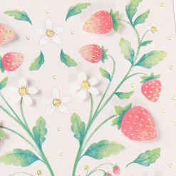 Strawberry Bouquet Blank Card