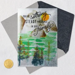 Strong and Steady for Our Family Birthday Card for Him