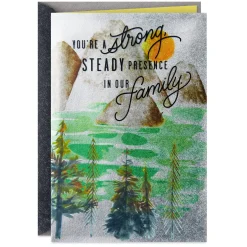 Strong and Steady for Our Family Birthday Card for Him