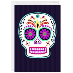 Sugar Skull Custom Day of the Dead Card