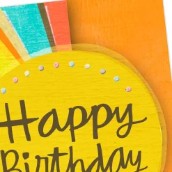 Sun Rays Birthday Card