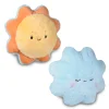 Sun and Cloud Two-Sided Plush, 13"