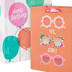 Sunglasses and Balloons 2-Pack Birthday Gift Bag Bundle
