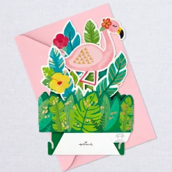 Sunny Hello Flamingo 3D Pop-Up Hello Card