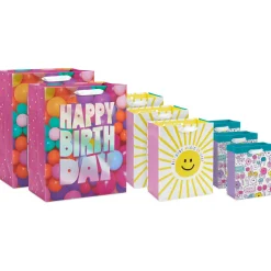Sunshine and Flowers 8-Pack Assorted Gift Bag Bundle