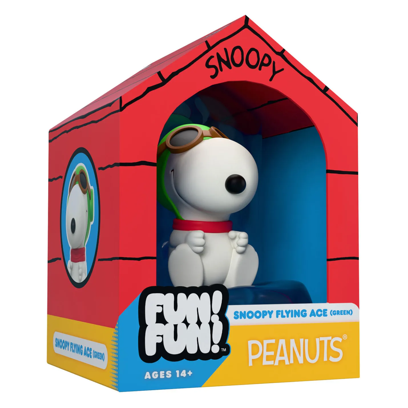 Super7 Peanuts Fun Fun Snoopy as the Flying Ace Vinyl Figurine, 5"