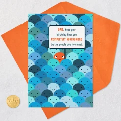 Surrounded by People You Love Funny Birthday Card for Dad