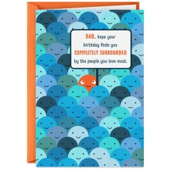 Surrounded by People You Love Funny Birthday Card for Dad