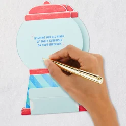 Sweet Surprises Gumball Machine Musical 3D Pop-Up Birthday Card