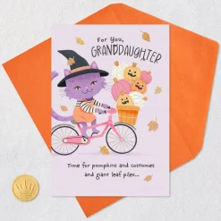 Sweet as Your Smile Halloween Card for Granddaughter