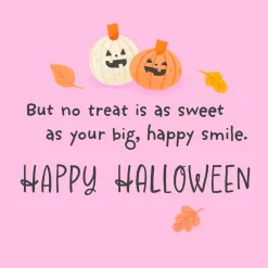 Sweet as Your Smile Halloween Card for Granddaughter