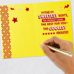 Sweet Beats for a Cool Cat 6th Birthday Card