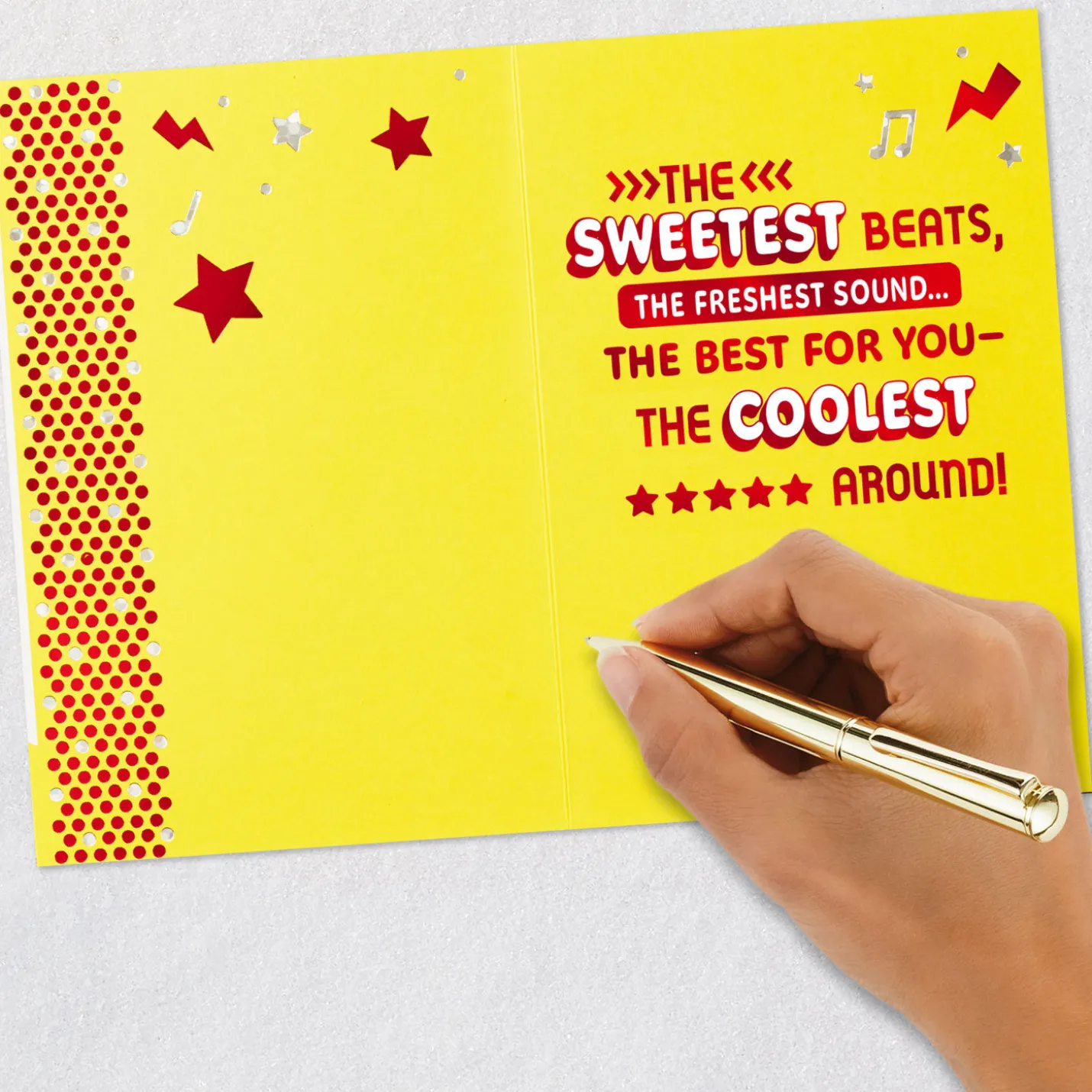 Sweet Beats for a Cool Cat 6th Birthday Card