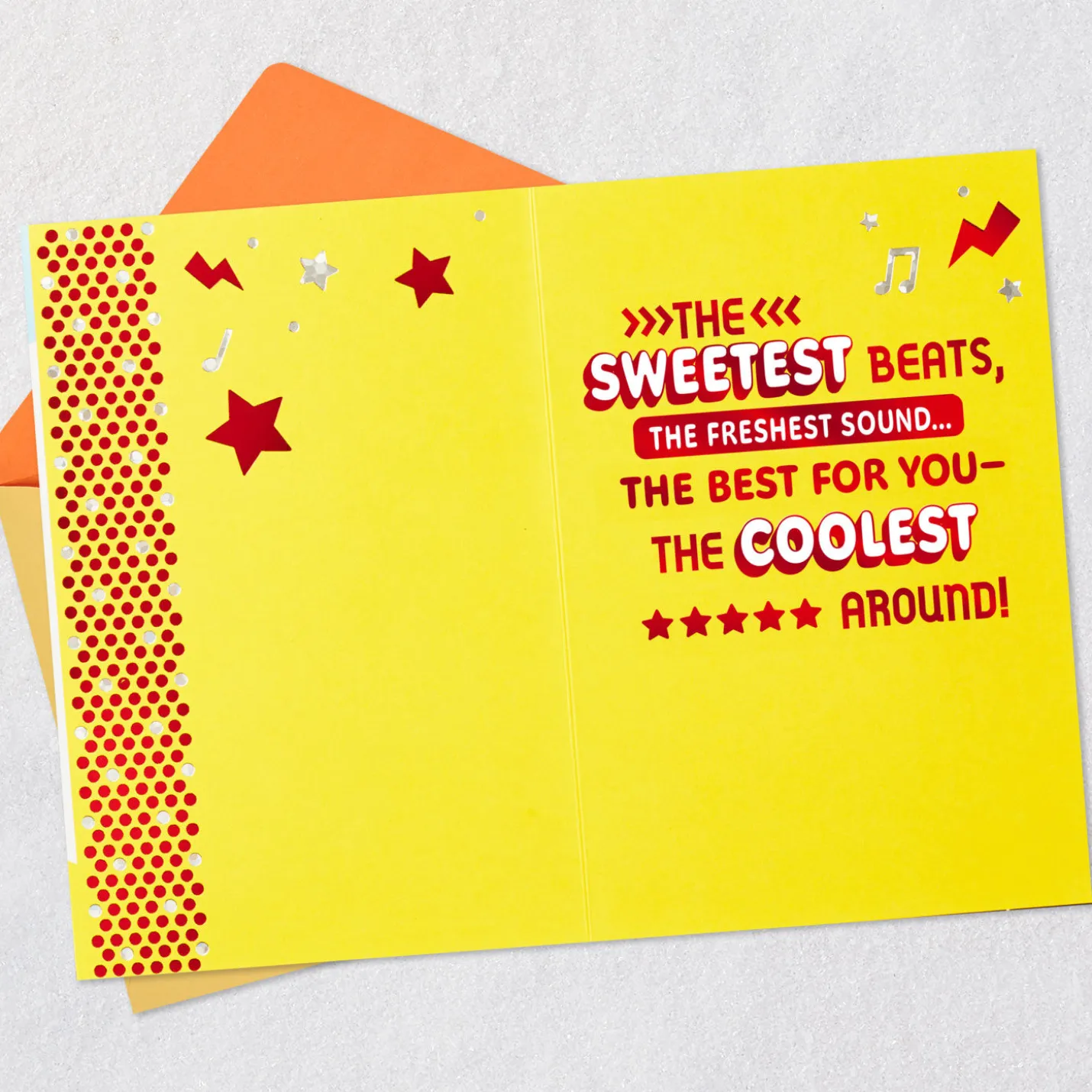 Sweet Beats for a Cool Cat 6th Birthday Card