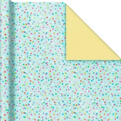 Sweet Birthday 3-Pack Reversible Wrapping Paper, 75 sq. ft. total