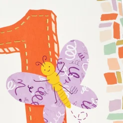 Sweet Butterfly 1st Birthday Card
