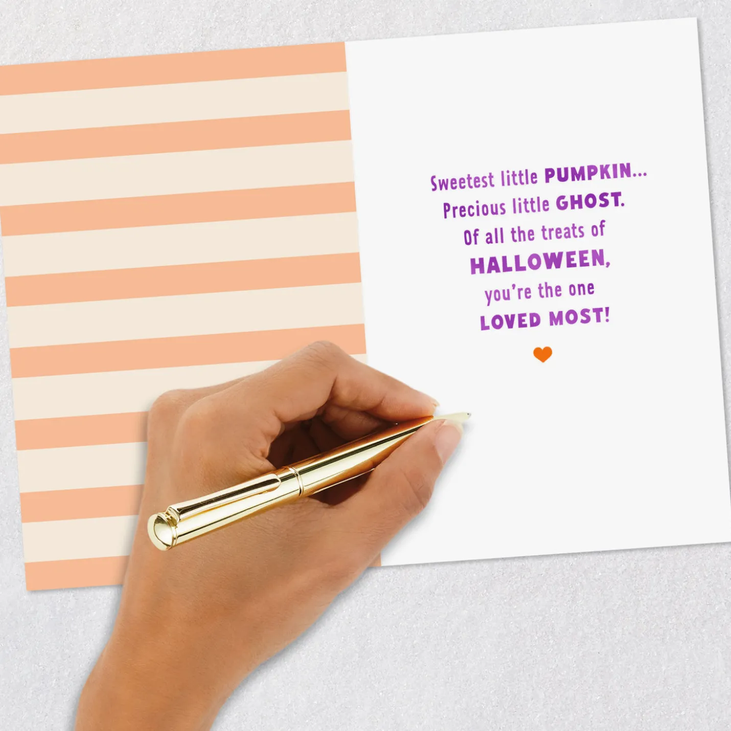 Sweetest Little Pumpkin First Halloween Card for Grandson