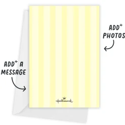 Sweet Lemon Stripes Flat Bridal Shower Invitation