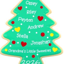 Sweet Memories Sugar Cookie Tree Personalized Ornament, Custom Text