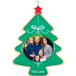 Sweet Memories Sugar Cookie Tree Personalized Ornament, Custom Oval Photo and Text