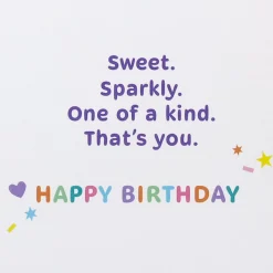 Sweet, Sparkly You Birthday Card for Granddaughter
