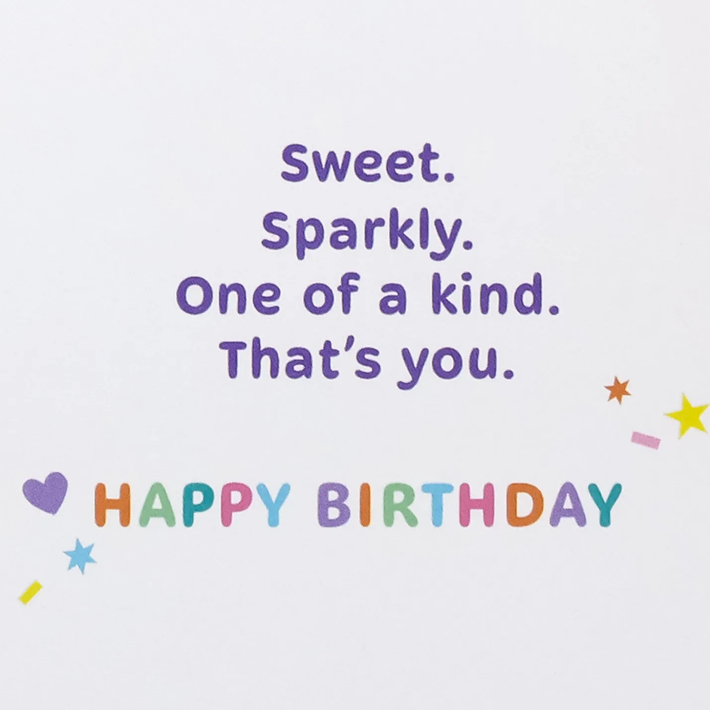 Sweet, Sparkly You Birthday Card for Granddaughter