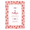 Sweet Strawberries Flat Birthday Invitation