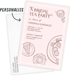 Sweet Tea Party Flat Bridal Shower Invitation
