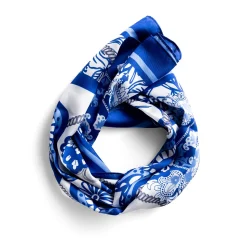Sylvia Mollie Blue and White Delight Fashion Scarf