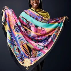 Sylvia Mollie Bold and Bright Abstract Scarf