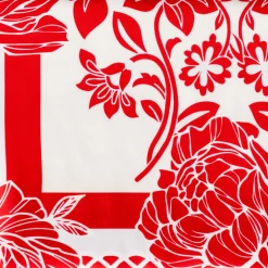 Sylvia Mollie Crimson and Cream Queen Fashion Scarf
