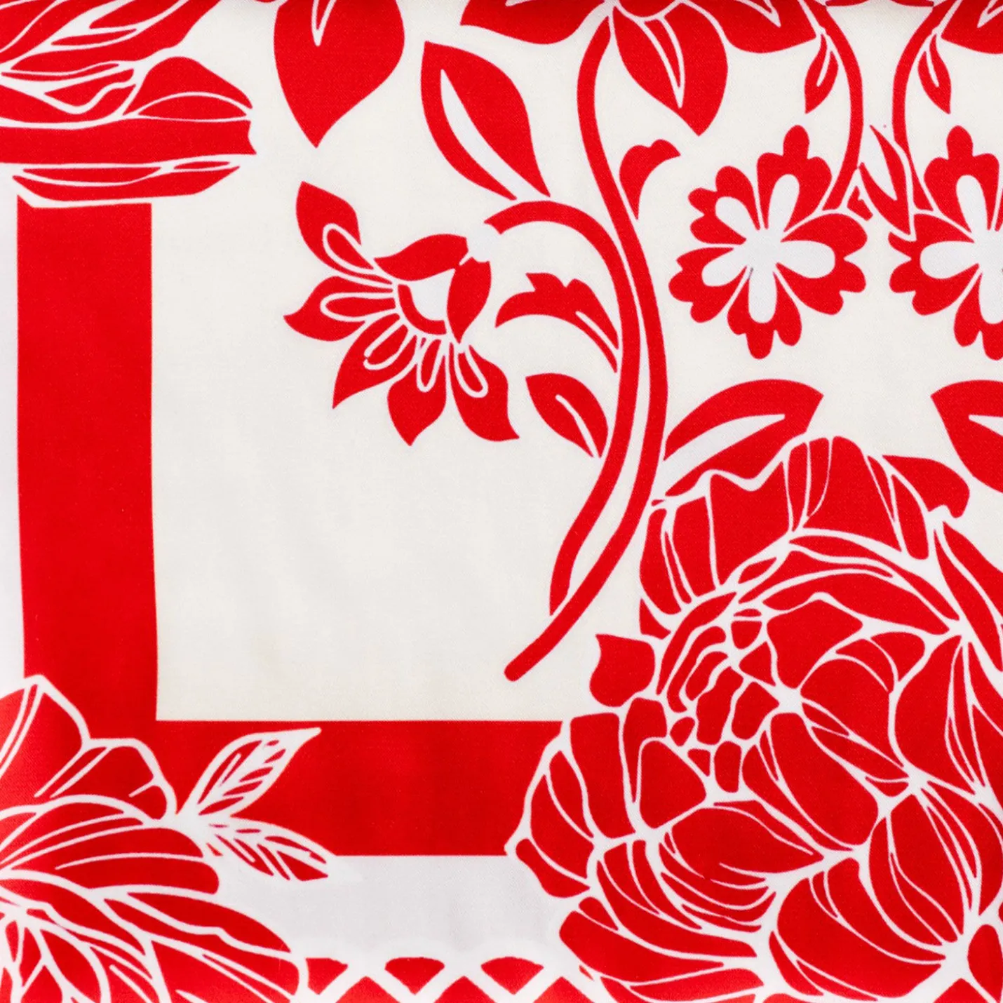 Sylvia Mollie Crimson and Cream Queen Fashion Scarf