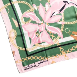 Sylvia Mollie Pink and Green Dream Fashion Scarf