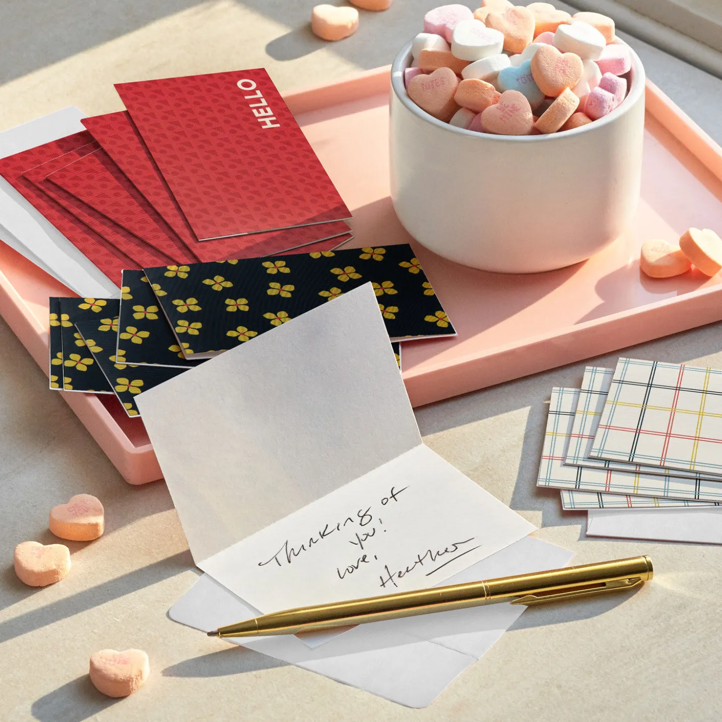 Tailored Charm Assorted Blank Mini Note Cards, Pack of 12